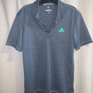 Greyish Blue Adidas Golf Shirt